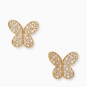 Kate spade “in a flutter” statement studs NWT